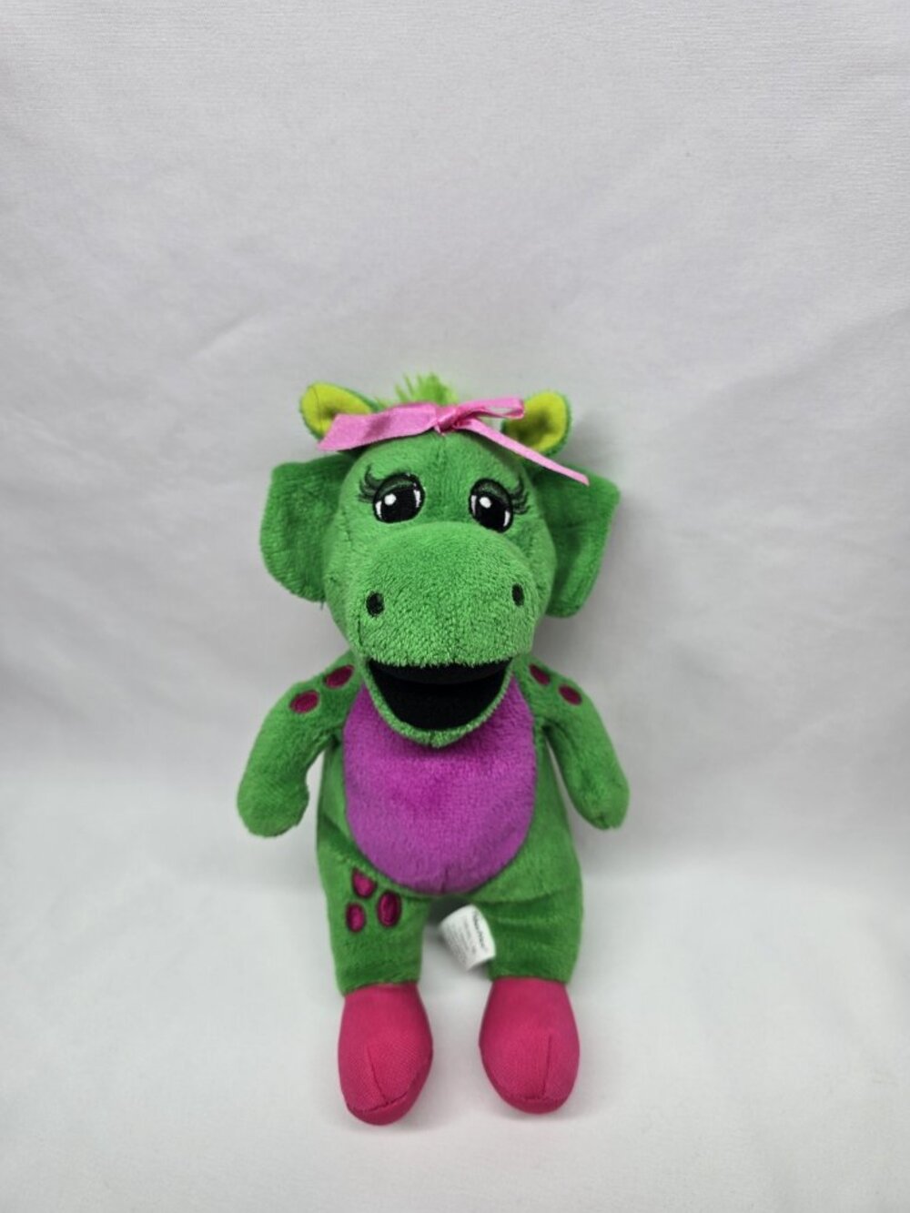 FISHER PRICE BARNEY AND FRIENDS 2017 BABY BOP 8" TALL DINOSAUR PLUSH ANIMAL TOY